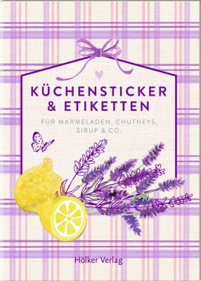 Küchensticker & Etiketten - Lavendel (Küchenpapeterie)