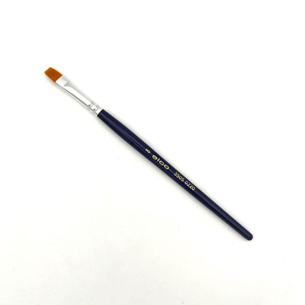 Kunsthaarpinsel Flach, Goldfarb. KH #8 Kunsthaarpinsel Flach, Goldfarb. KH #8