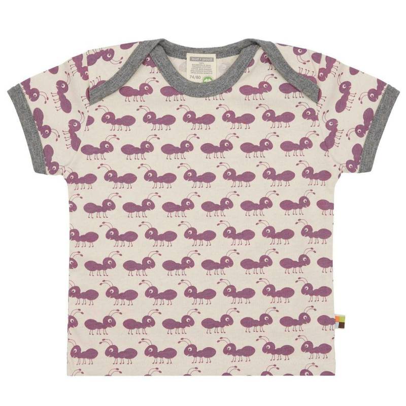 Kurzarm Shirt Ameisen rosa 110/116