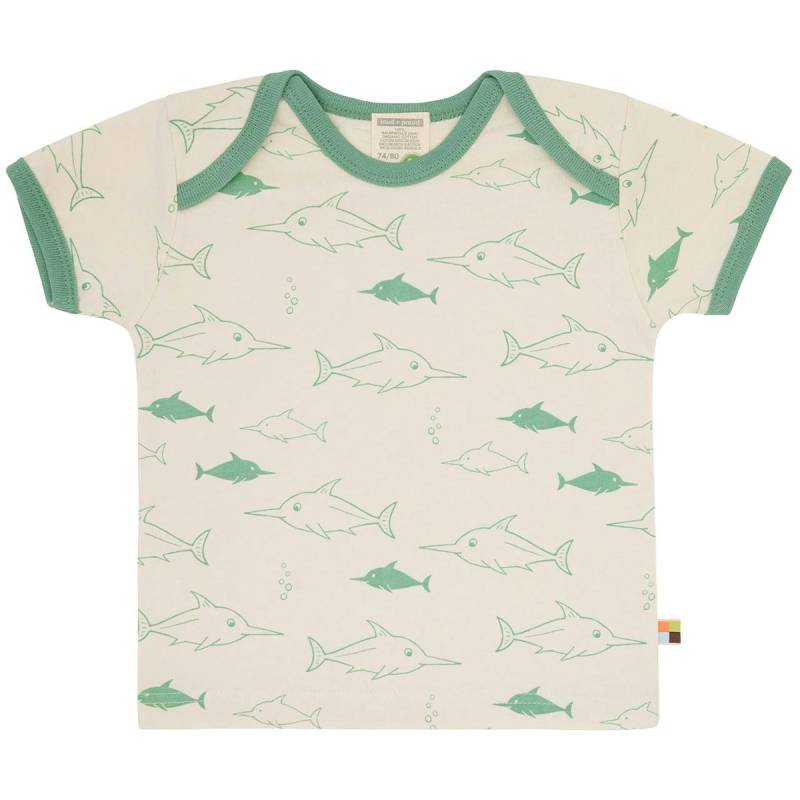 Kurzarm Shirt Fische grün 122/128