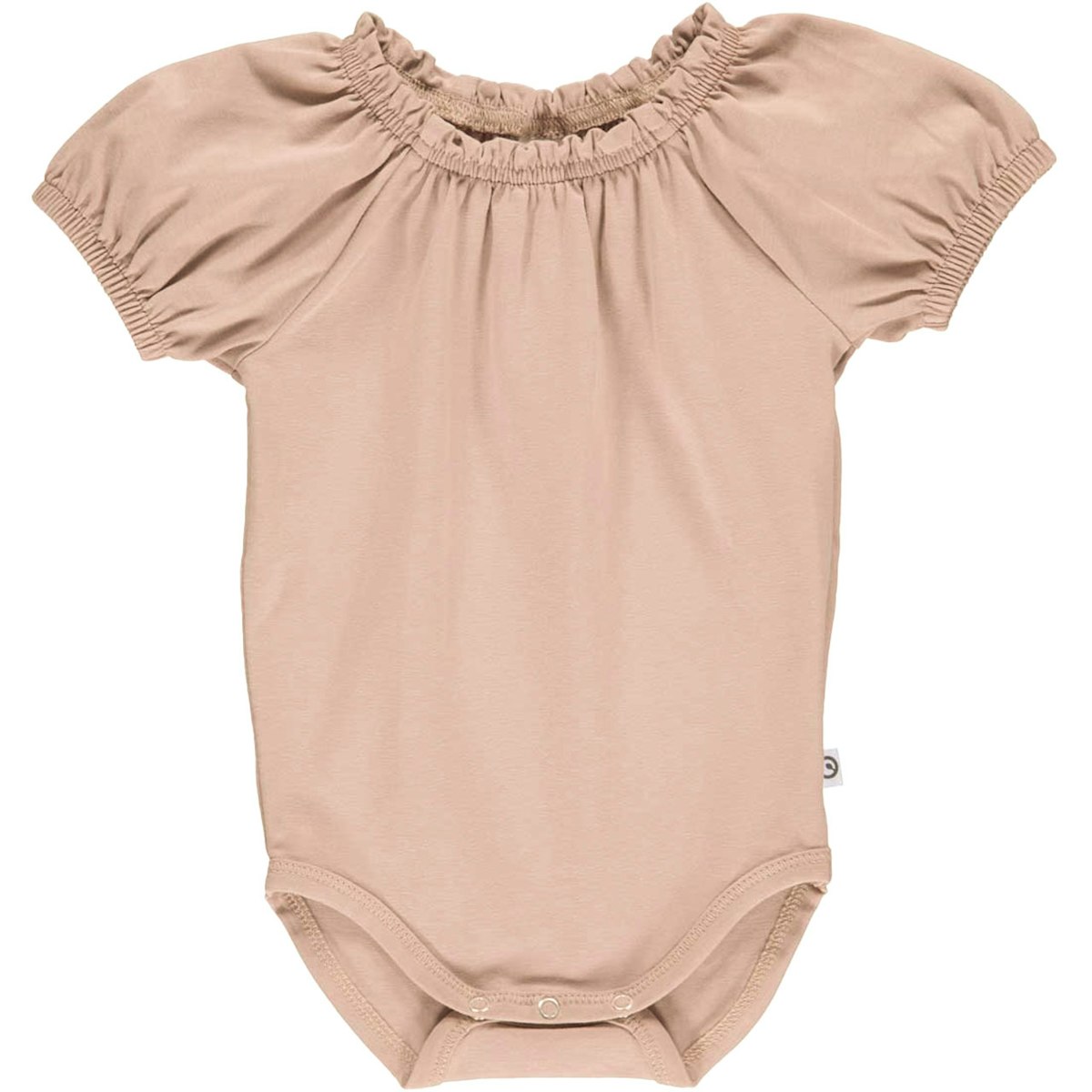 Kurzarmbody Puffärmelchen komplett elastischem Kopfbereich rosa 68