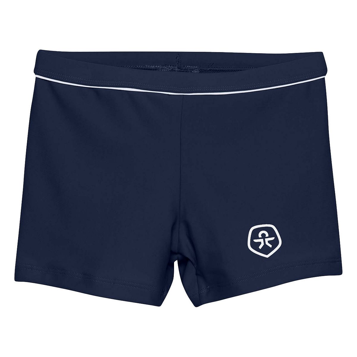 Kurze Badehose uni dunkelblau 140