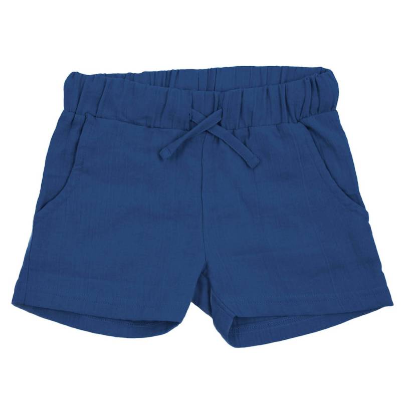 Kurze Musselin Shorts dunkelblau 122/128