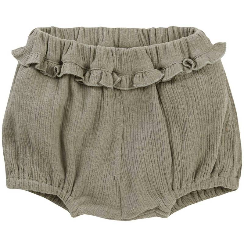 Kurze Musselin Shorts leicht khaki 74/80