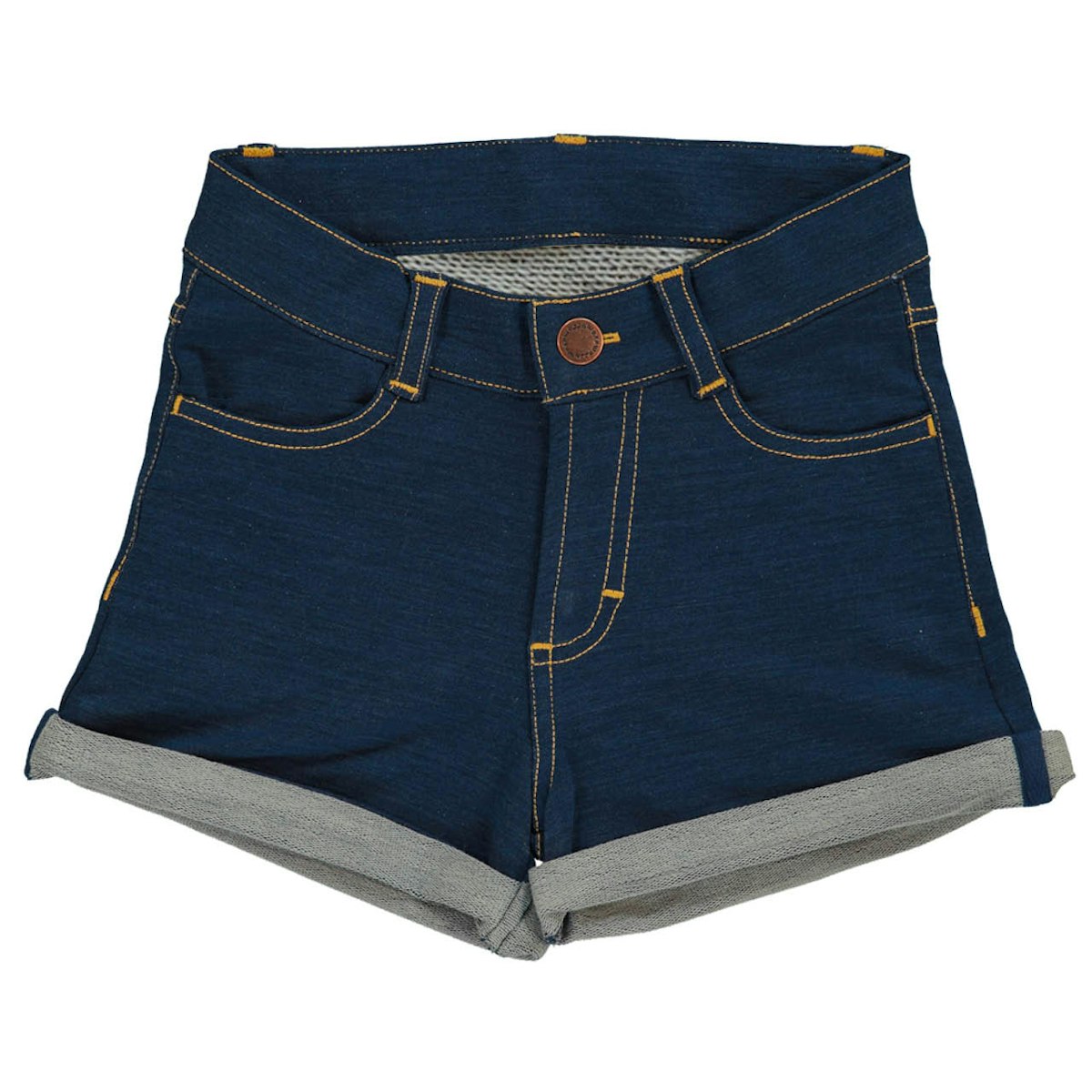 Kurze Shorts Jeansoptik indigoblau 110/116