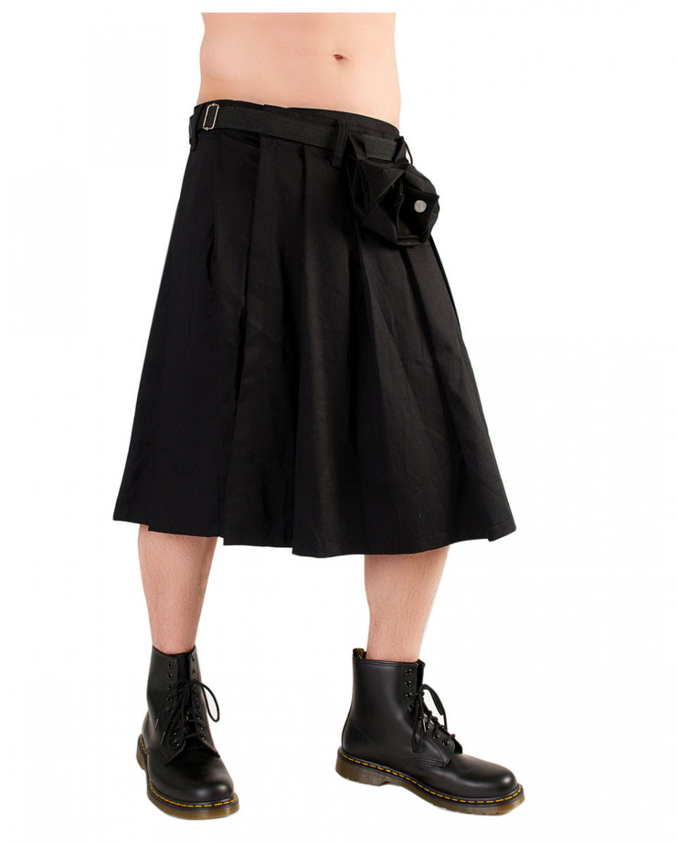 Kurzer Kilt Black Pistol schwarz S