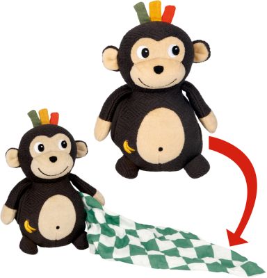 Kuscheltier mit Schnuffeltuch Affe - Little Wonder