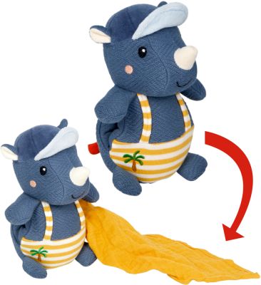 Kuscheltier mit Schnuffeltuch Nashorn - Little Wonder
