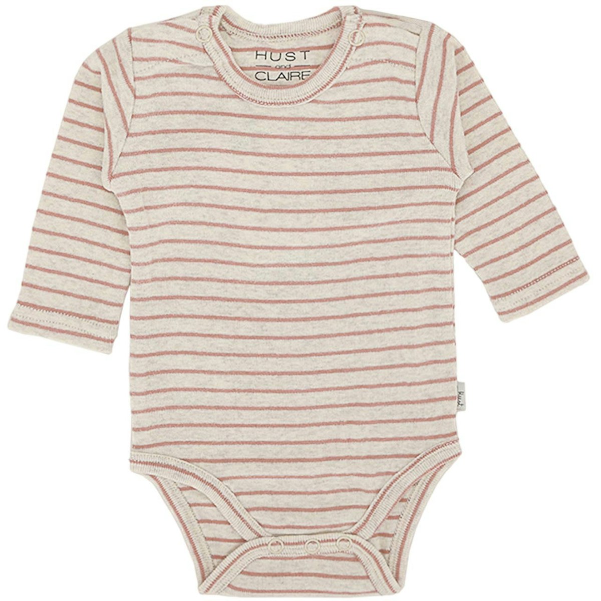 Kuschliges Body langarm Streifen rosa 50