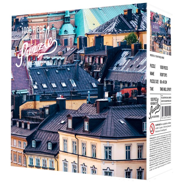 Kylskapspoesi - High Quality Puzzle "Rooftops" 1000 Teile