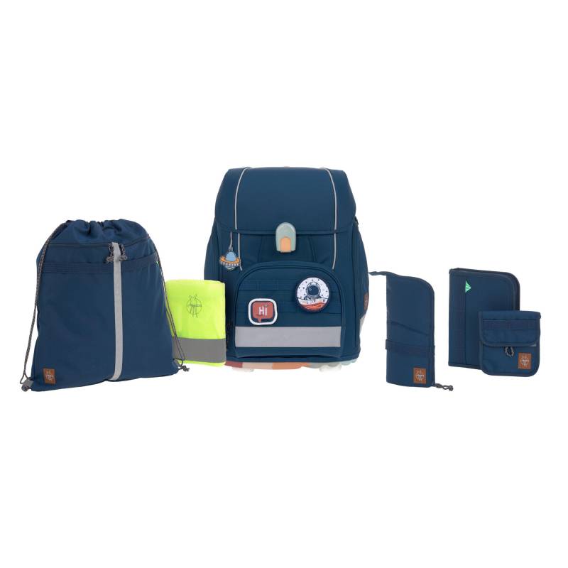 LÄSSIG Schulranzen Set 7-teilig Boxy Unique navy