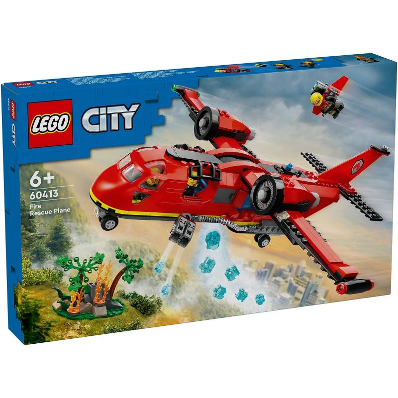 LEGO City Fire Rescue Plane Toy for Kids Aged 6 Plus 60413 LEGO City Fire Rescue Plane Toy for Kids Aged 6 Plus 60413