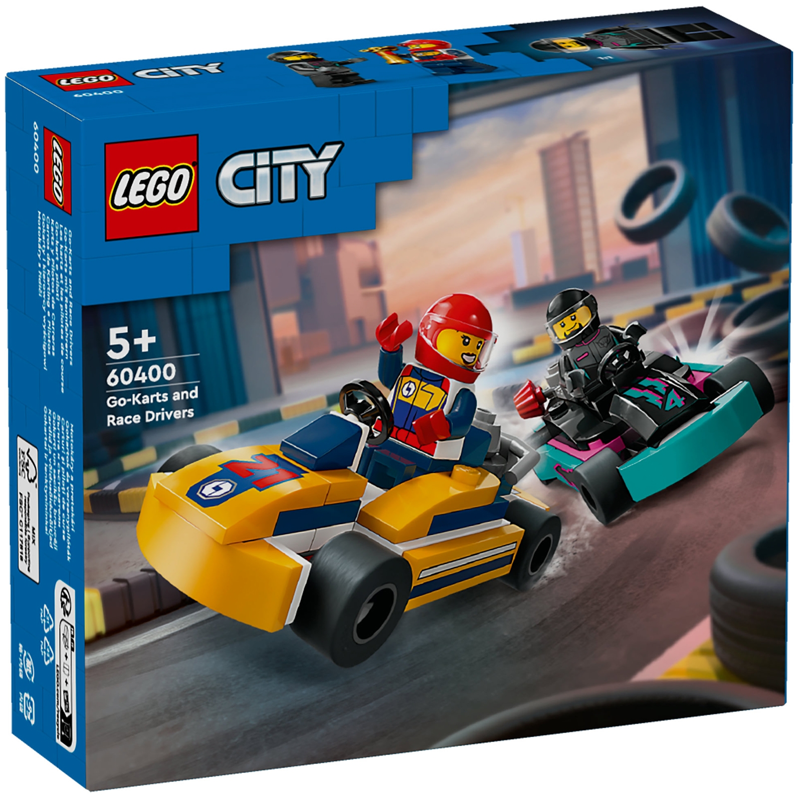 LEGO City Go-Karts and Race Drivers Vehicle Toys Set 60400