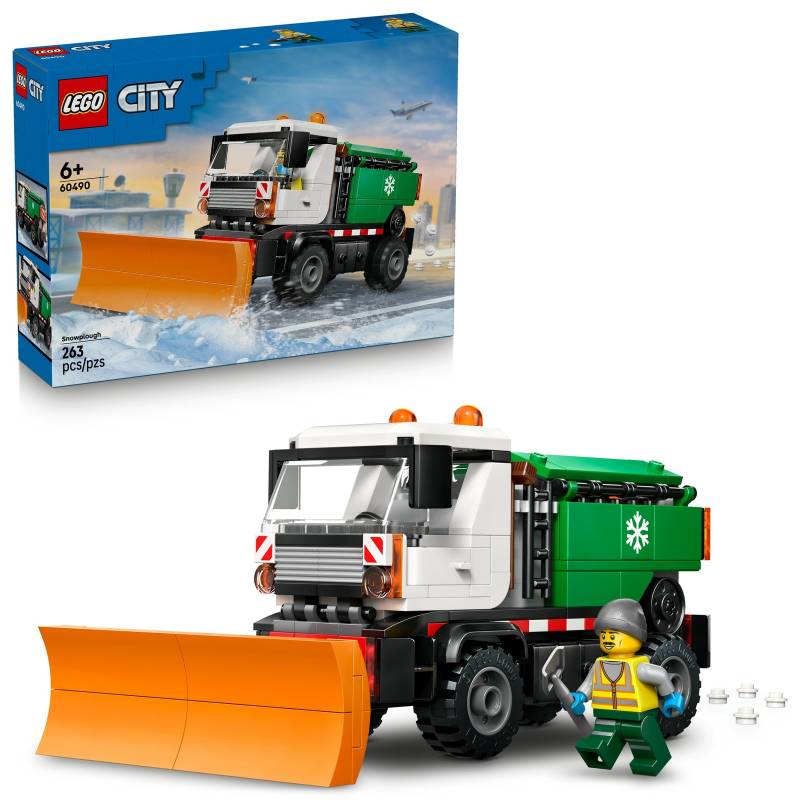 LEGO City Snowplough Truck Toy Vehicle with Minifigure 60490 LEGO City Snowplough Truck Toy Vehicle with Minifigure 60490