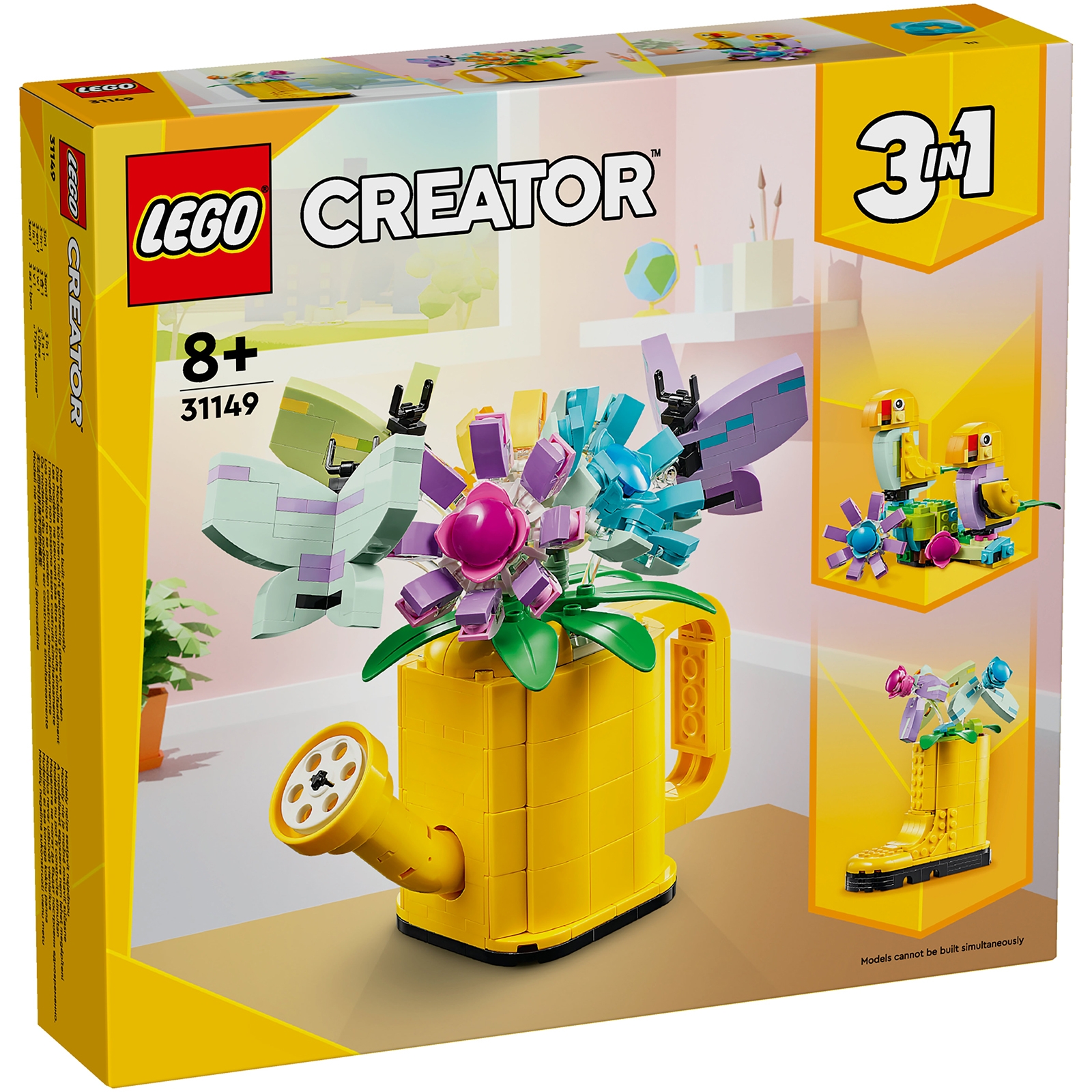 LEGO Creator 3in1 Flowers in Watering Can Nature Toys 31149