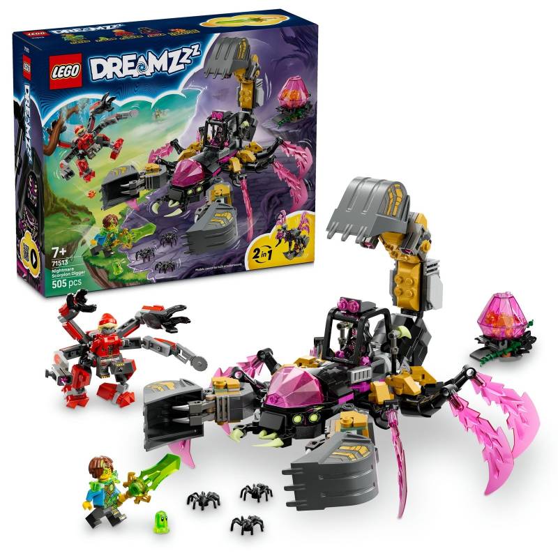 LEGO DREAMZzz 2in1 Nightmare Scorpion Digger Toy 71513 LEGO DREAMZzz 2in1 Nightmare Scorpion Digger Toy 71513