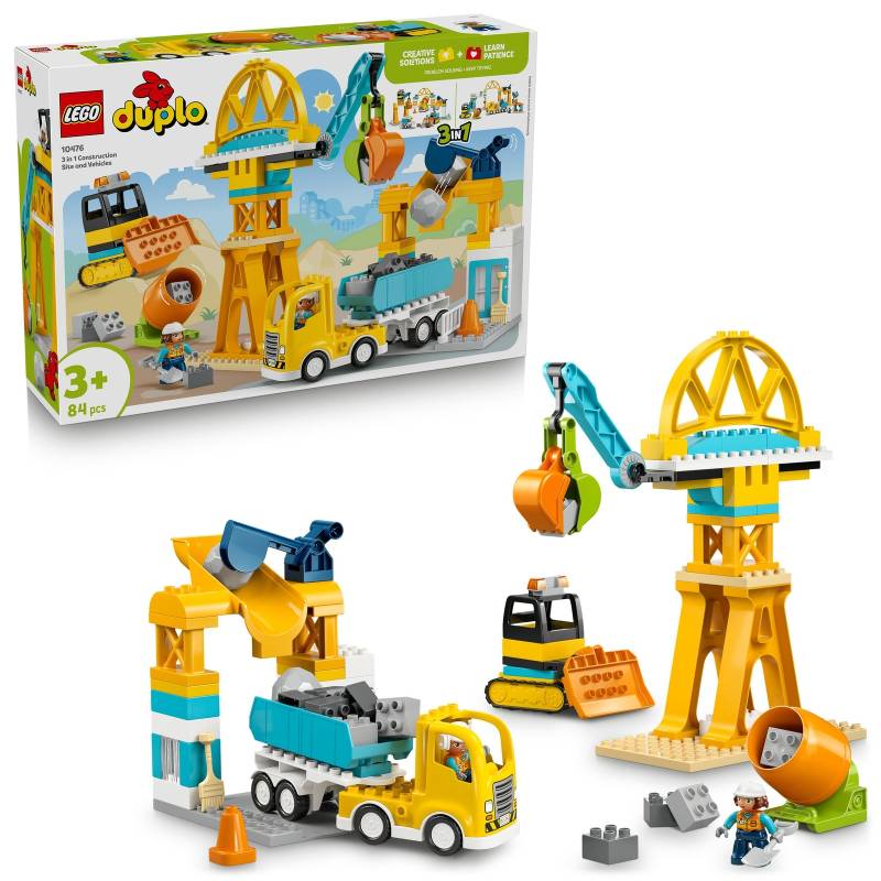 LEGO DUPLO 3 in 1 Construction Site and Vehicles Toy 10476 LEGO DUPLO 3 in 1 Construction Site and Vehicles Toy 10476