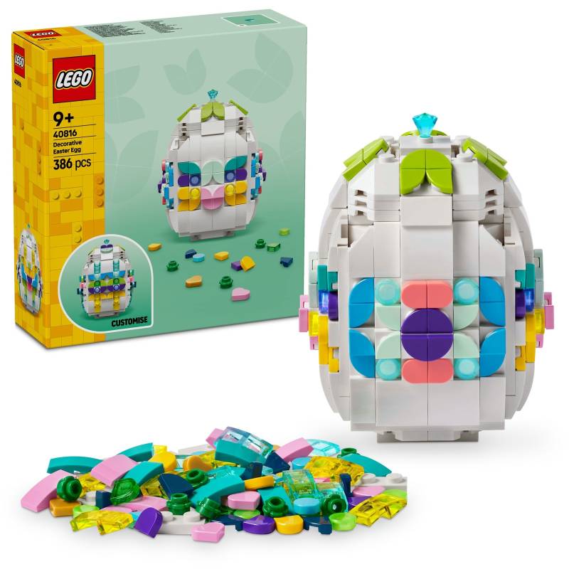 LEGO Decorative Easter Egg Toy, Arts and Crafts Gift 40816