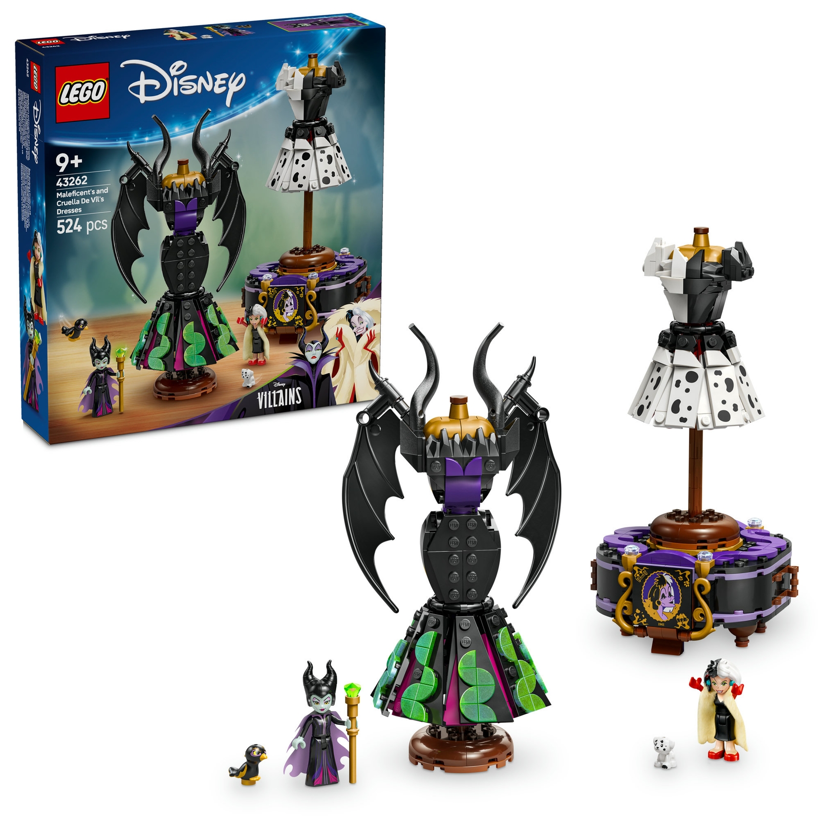 LEGO | Disney Villains Maleficent’s and Cruella De Vil’s Dresses 43262