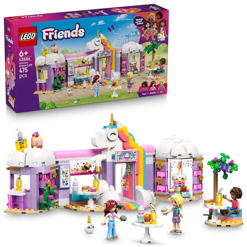 LEGO Friends Unicorn Dream Café Toy with 3 Mini Dolls 42684