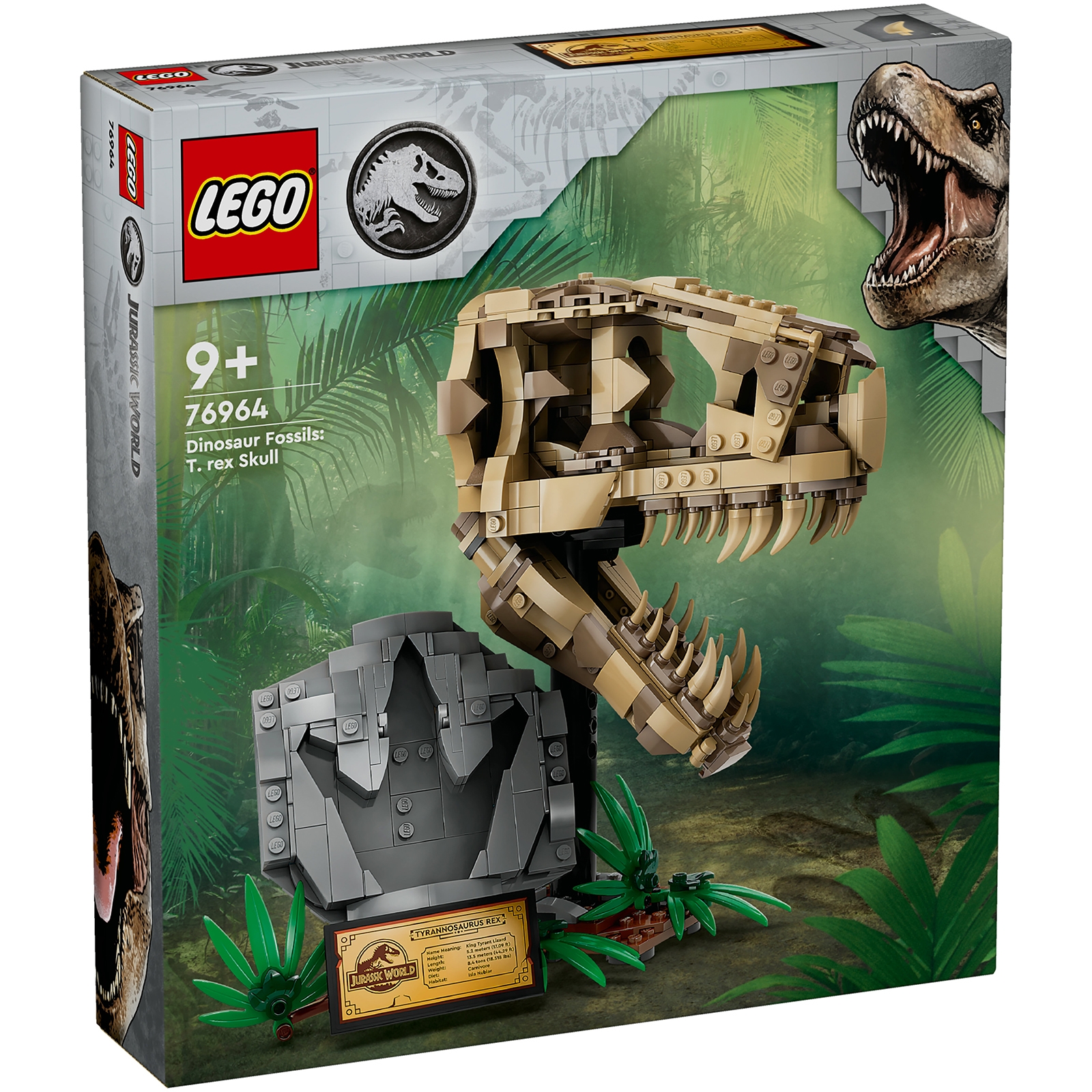 LEGO Jurassic World Dinosaur Fossils: T. rex Skull Toy 76964