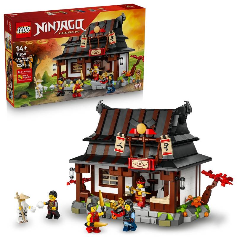 LEGO NINJAGO Four Weapons Blacksmith 15th Anniversary 71858 LEGO NINJAGO Four Weapons Blacksmith 15th Anniversary 71858