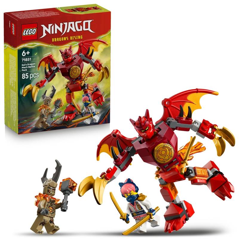 LEGO NINJAGO Kai’s Dragon Mech Battle Pack Ninja Toy 71851 LEGO NINJAGO Kai’s Dragon Mech Battle Pack Ninja Toy 71851