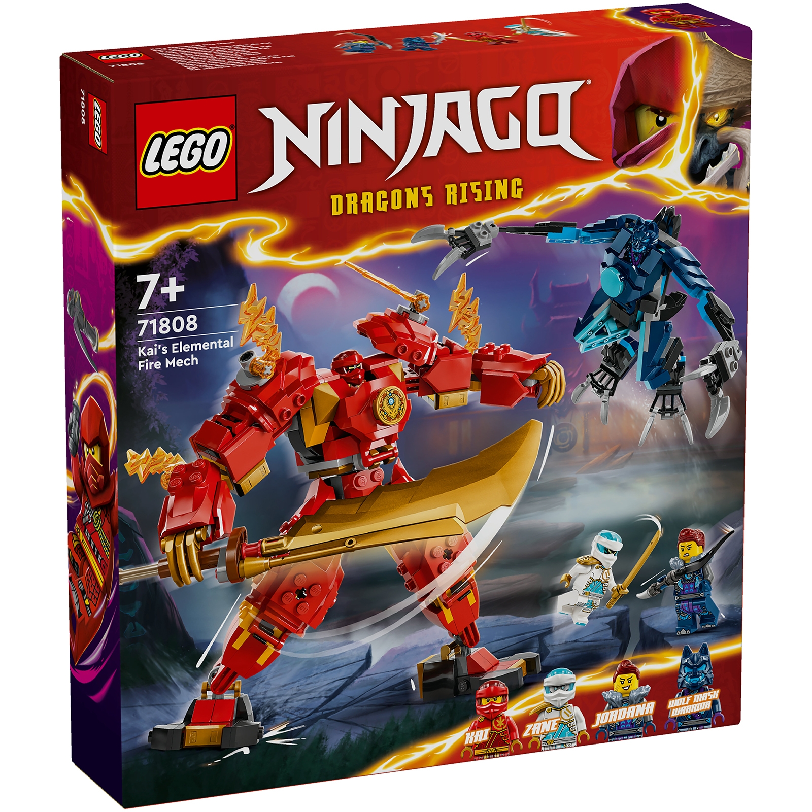 LEGO NINJAGO Kai’s Elemental Fire Mech Ninja Toy Set 71808