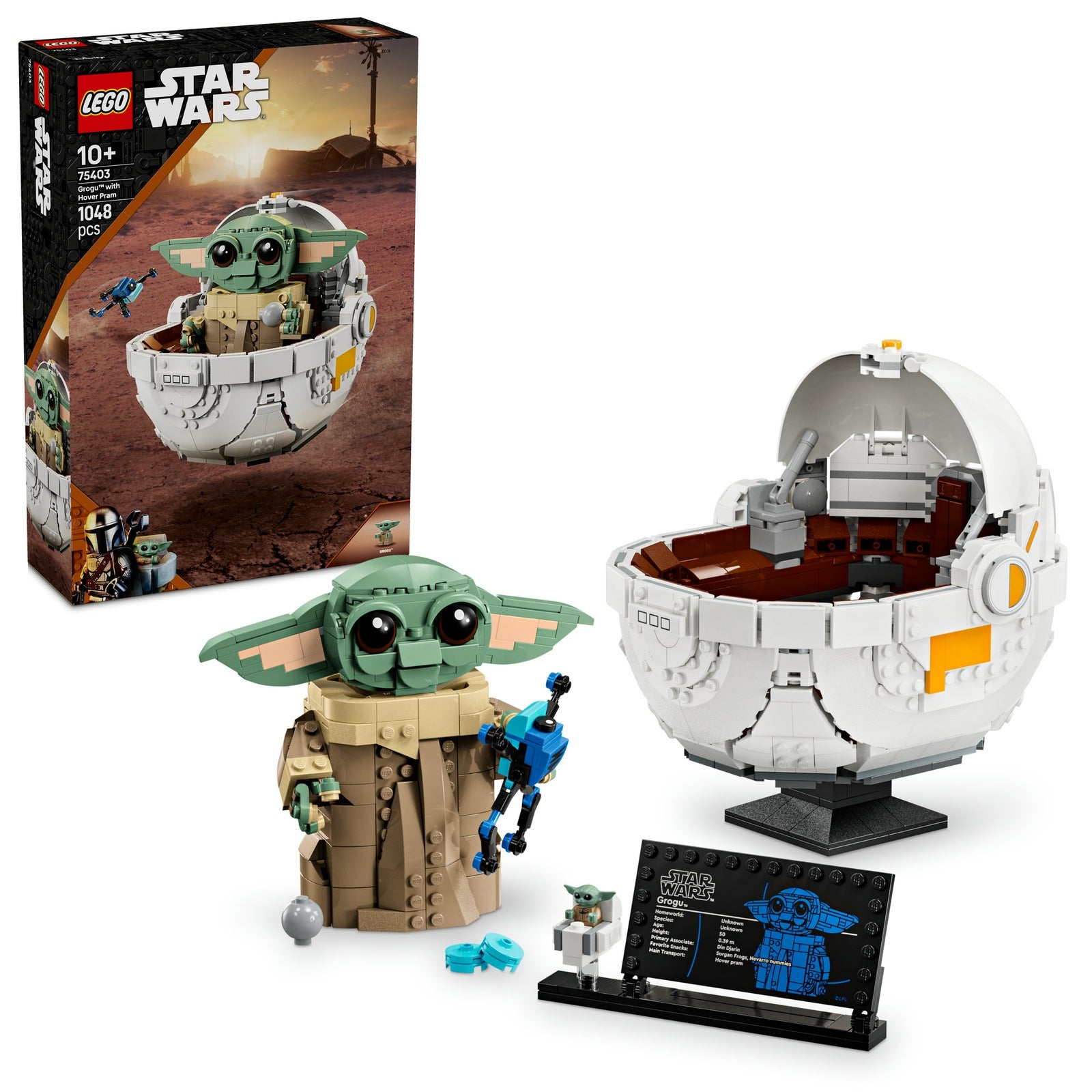LEGO Star Wars Grogu with Hover Pram Building Toy 75403 LEGO Star Wars Grogu with Hover Pram Building Toy 75403