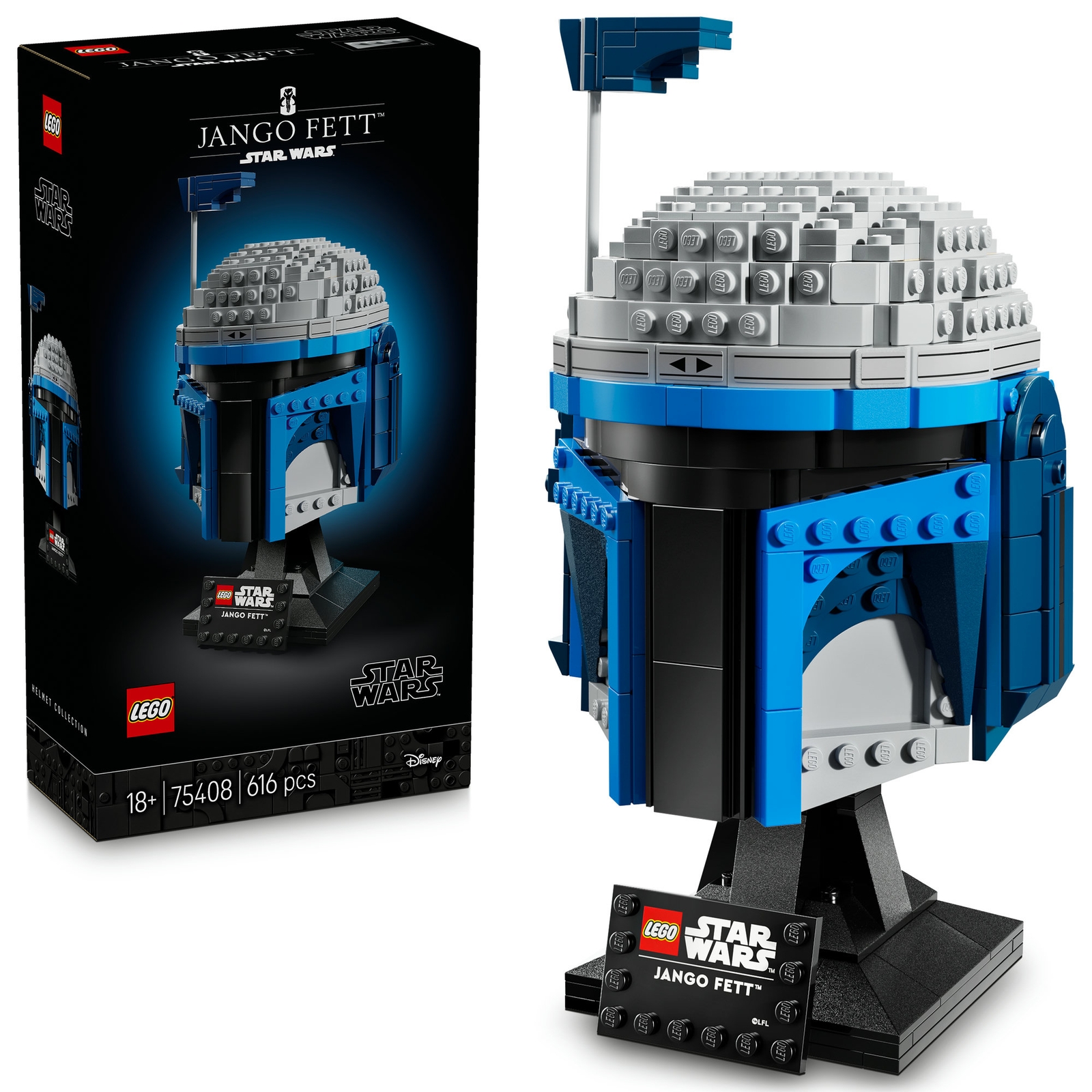 LEGO Star Wars Jango Fett Helmet Set for Adults 75408 LEGO Star Wars Jango Fett Helmet Set for Adults 75408