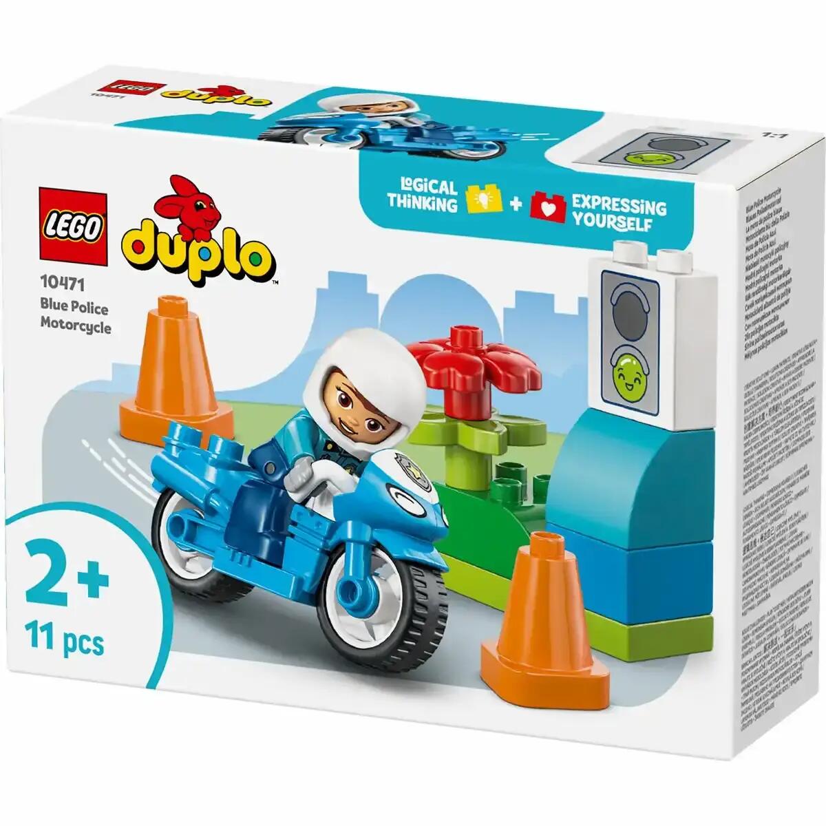 LEGO duplo Blaues Polizeimotorrad