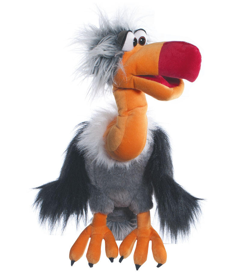 LIVING PUPPETS Geier Django Handpuppe