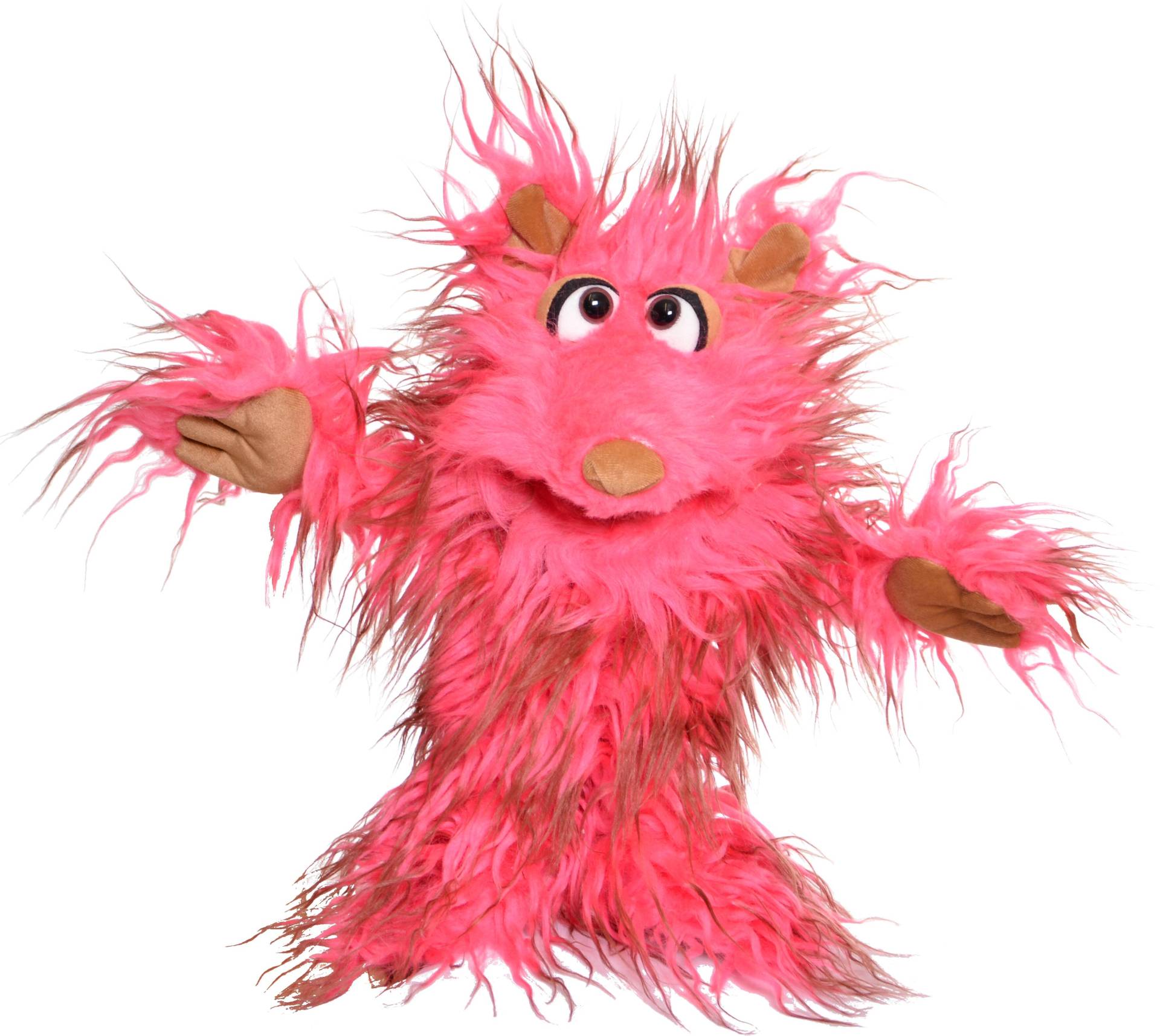 LIVING PUPPETS Klaus-Trude (rosa/braun) Monster to go Handpuppe