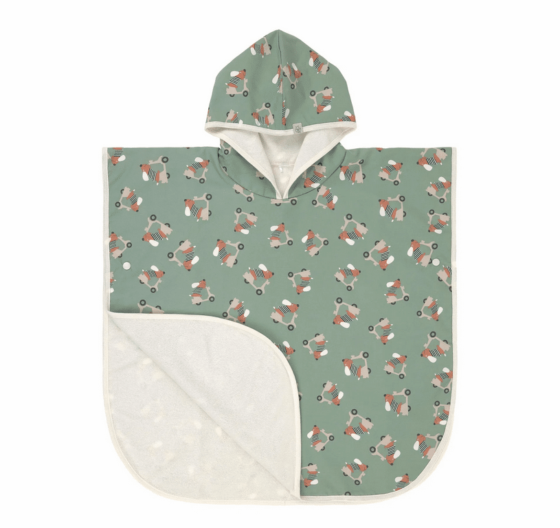 Lässig - Beach Poncho Scooter/Dog green