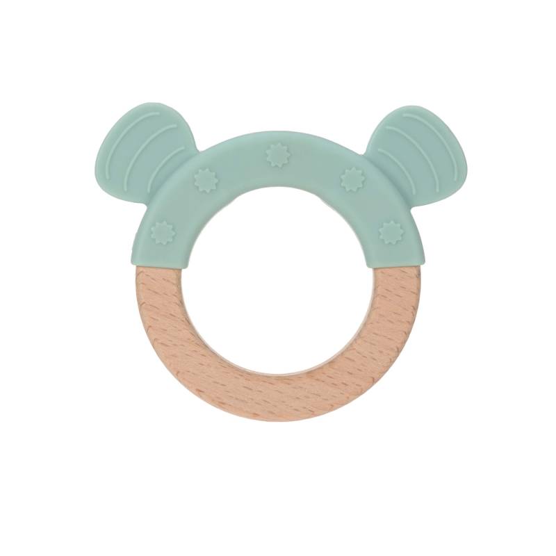 Lässig Greif-Ring Holz/Silicone Dog
