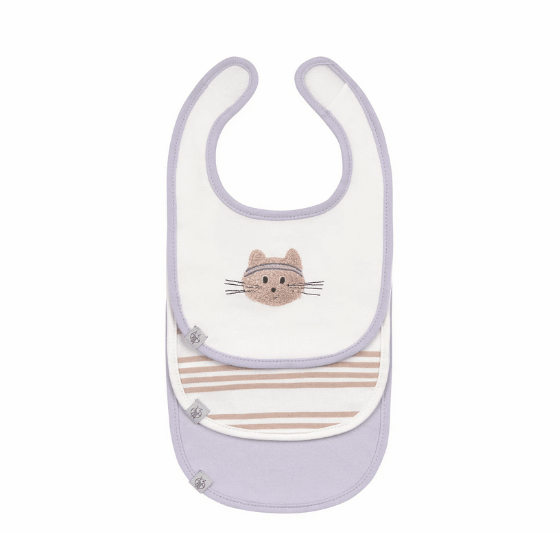 Lässig - LÄSSIG Lätzchen Neugeborene 3er Set Tiny Team Cat