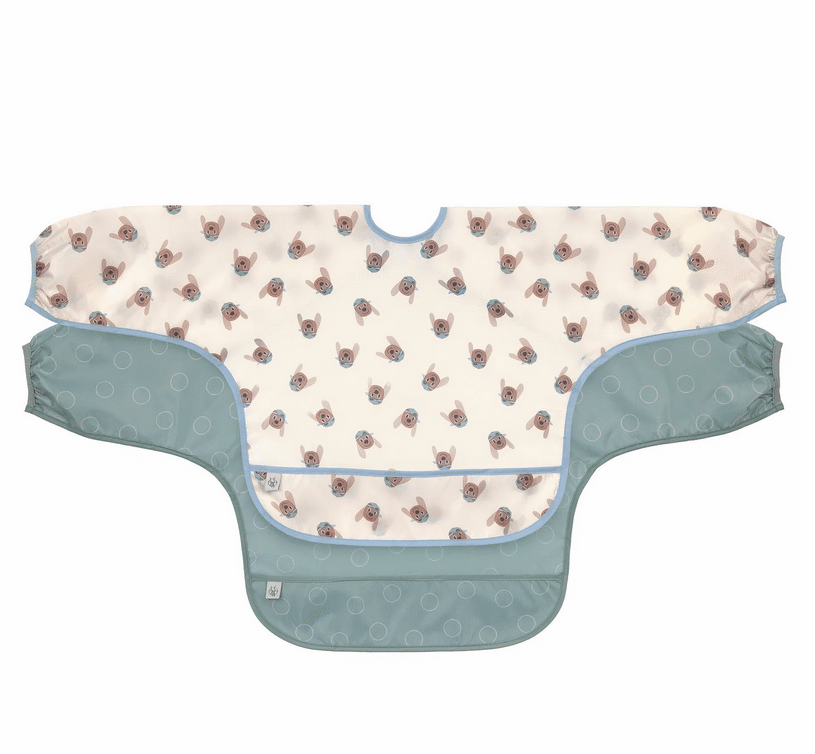 Lässig - LÄSSIG Langarm Lätzchen 2er Set TinyTeam Dog