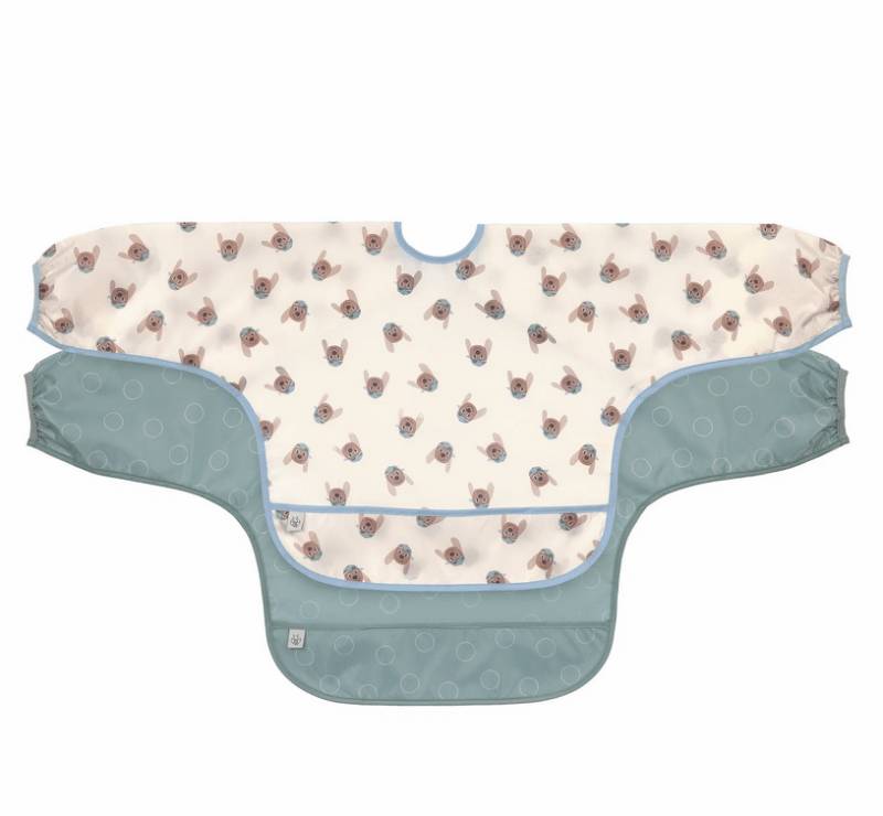 Lässig - LÄSSIG Langarm Lätzchen 2er Set TinyTeam Dog