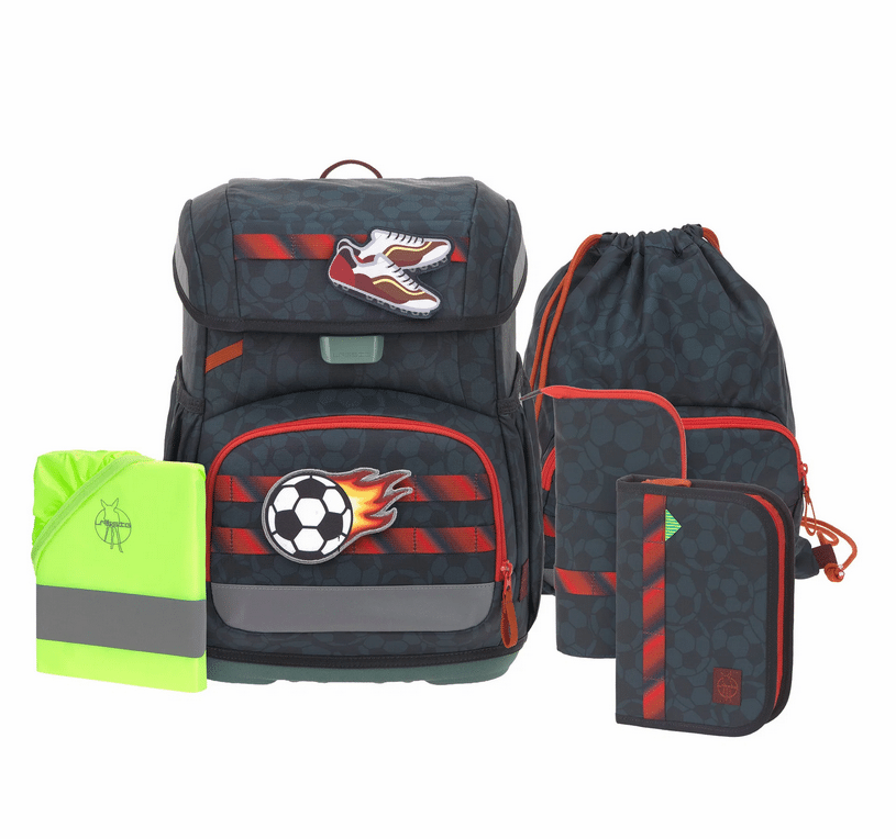 Lässig - LÄSSIG Schulranzen Set 7-teilig Light Unique Fußball dunkelgrau Lässig - LÄSSIG Schulranzen Set 7-teilig Light Unique Fußball dunkelgrau