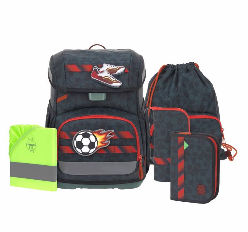 Lässig - LÄSSIG Schulranzen Set 7-teilig Light Unique Fußball dunkelgrau Lässig - LÄSSIG Schulranzen Set 7-teilig Light Unique Fußball dunkelgrau