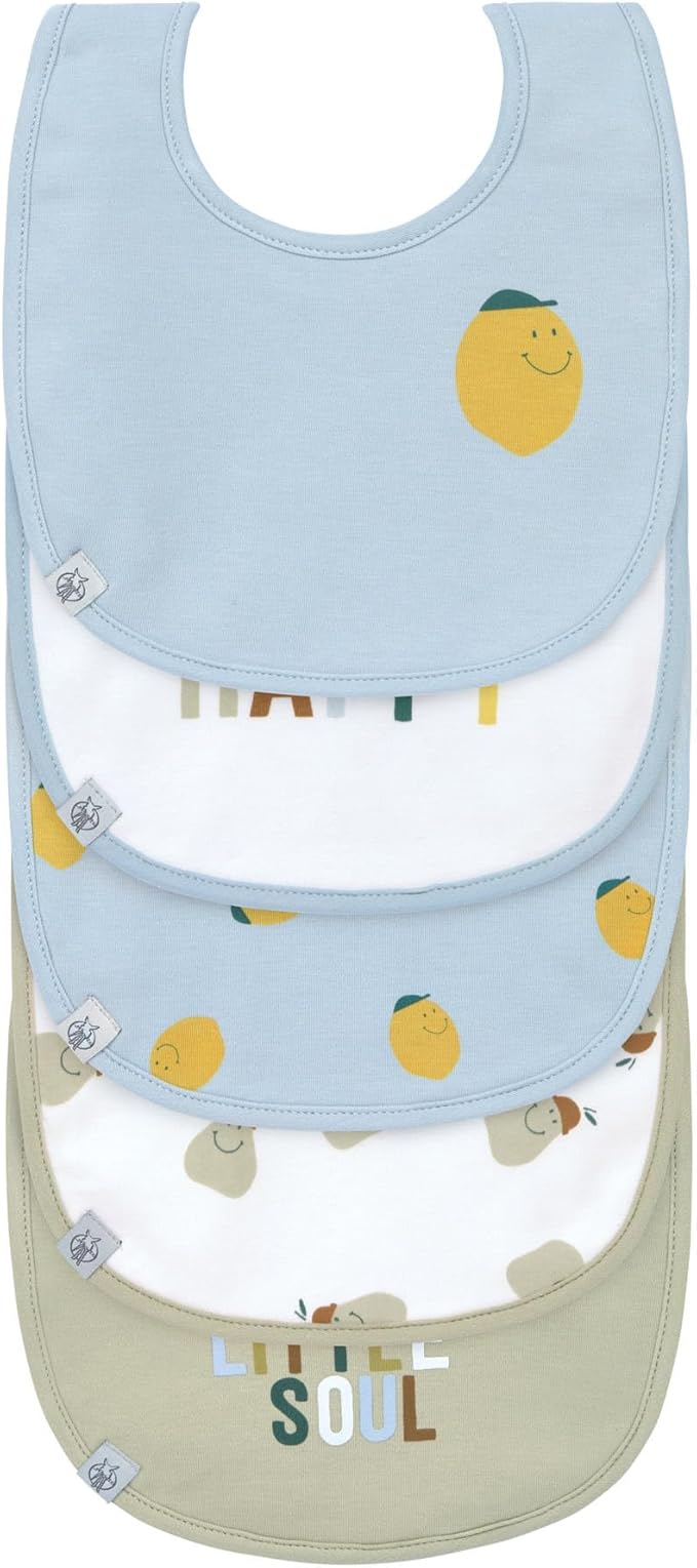 Lässig - Lätzchen 5-er Set Happy Fruits Lemon/Zitrone