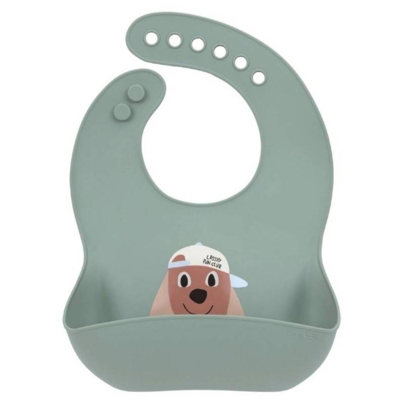 Lässig - Silikon Lätzchen - Tiny Team, Hund