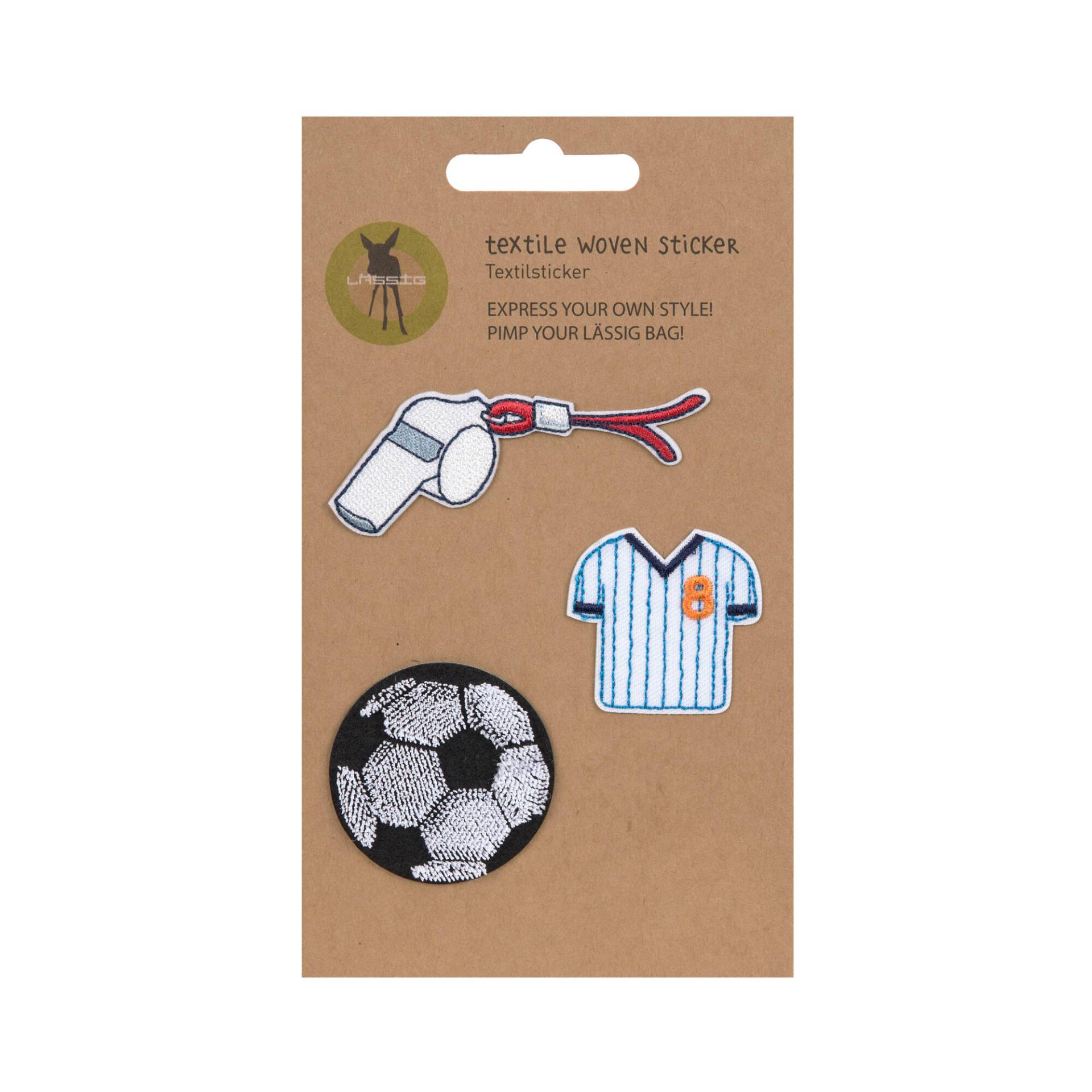 Lässig Textile Woven Sticker Football Lässig Textile Woven Sticker Football