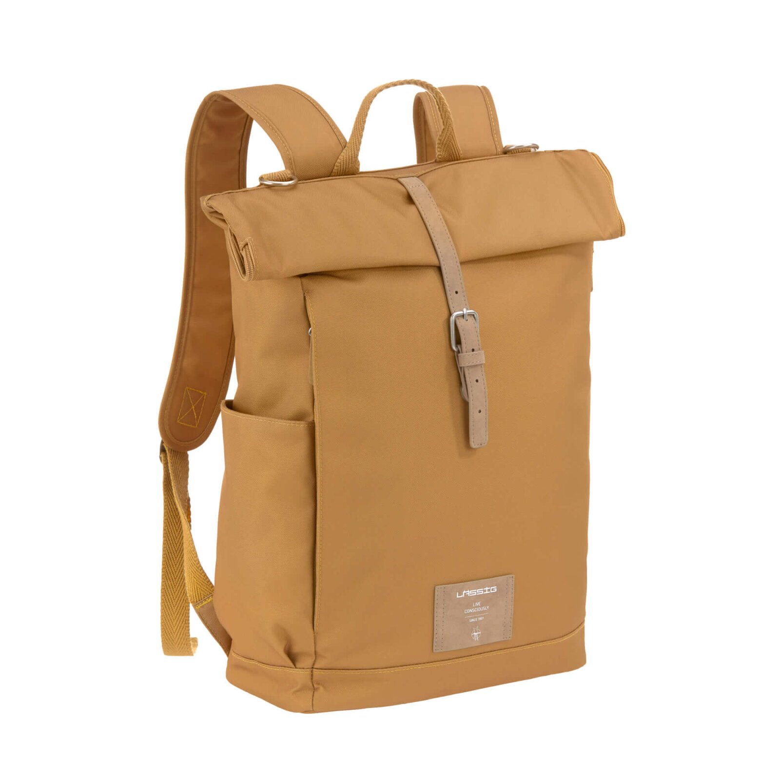Lässig - Wickelrucksack - Rolltop Backpack, Curry (A)
