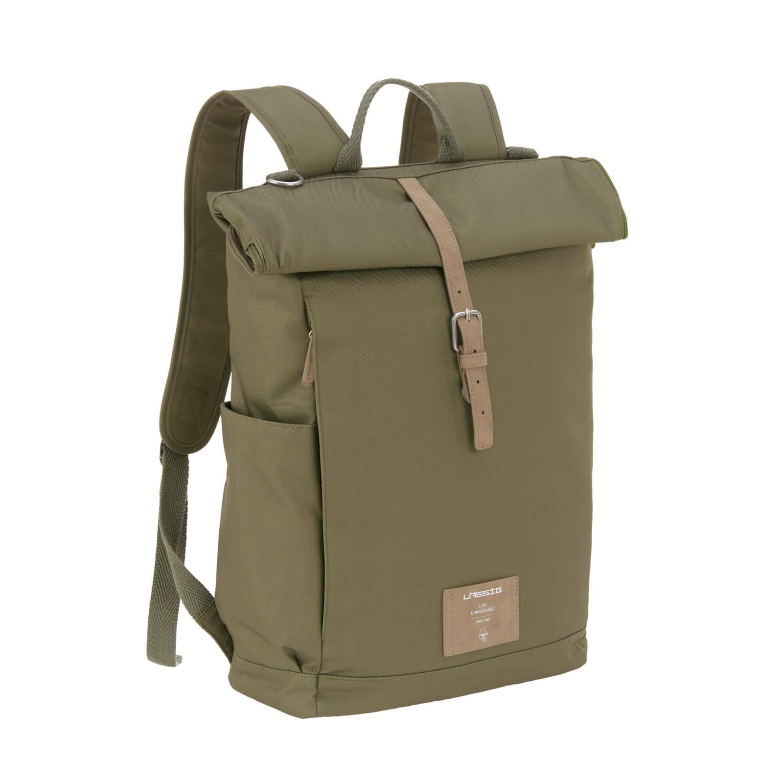 Lässig - Wickelrucksack - Rolltop Backpack, Olive (A)