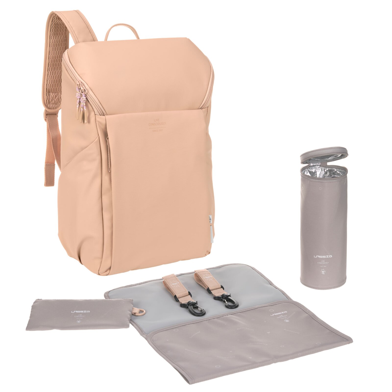 Lässig - Wickelrucksack - Slender Up Backpack, Braun (A)