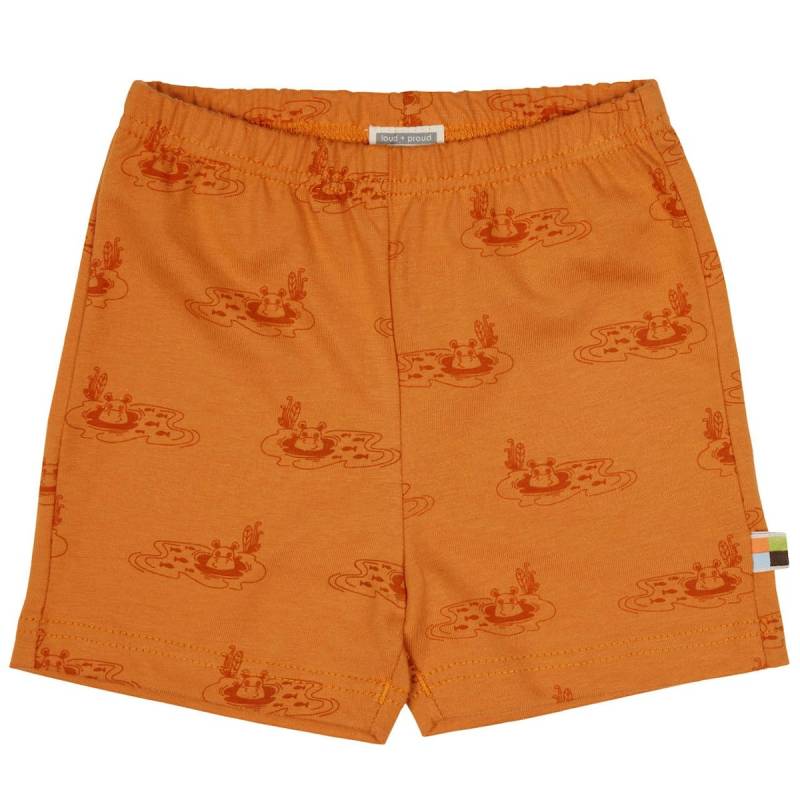 Lässige Shorts Erdmännchen orange 74/80