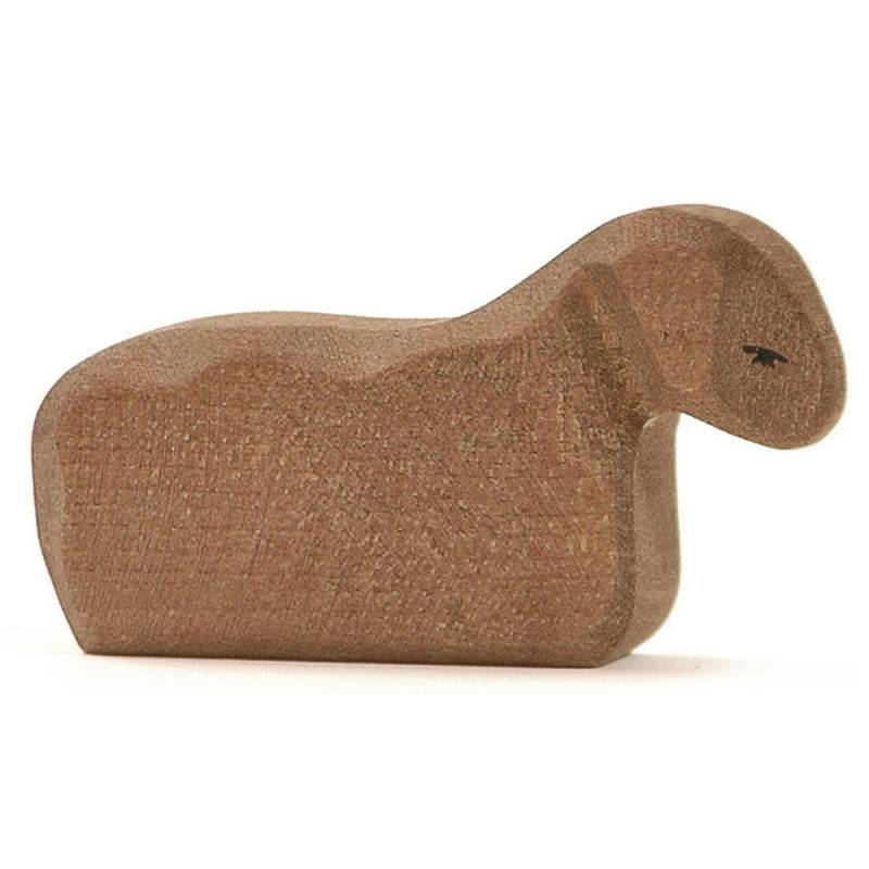 Lamm braun liegend Holzfigur 4,5 cm Lamm braun liegend Holzfigur 4,5 cm