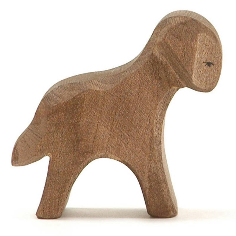 Lamm braun stehend Holzfigur 6 cm hoch Lamm braun stehend Holzfigur 6 cm hoch