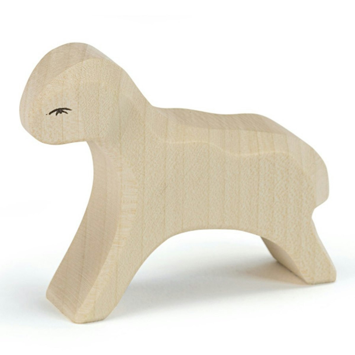Lamm laufend für Spielwelt Holzfigur 6 cm hoch